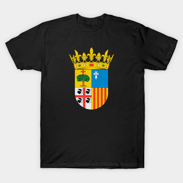 Coat of arms of Aragon T-Shirt by Wickedcartoons